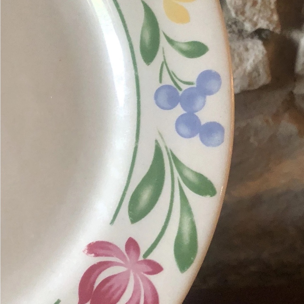 Set of 4 Farberware "Dorchester" Dinner Plates 1995 Floral 10 3/4" - Picture 3 of 5